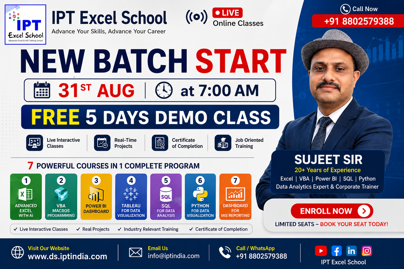 Complete Data Analysis Courses at IPT Excel School